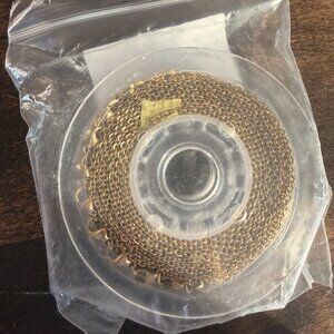 33ft Gold Chain for Jewelry Making Non-Tarnish 18K Gold Plated Stainless Steel